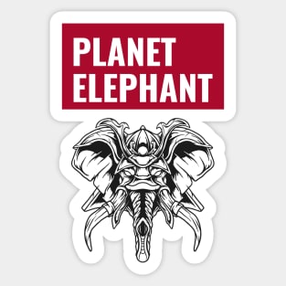 Elephant planet Sticker